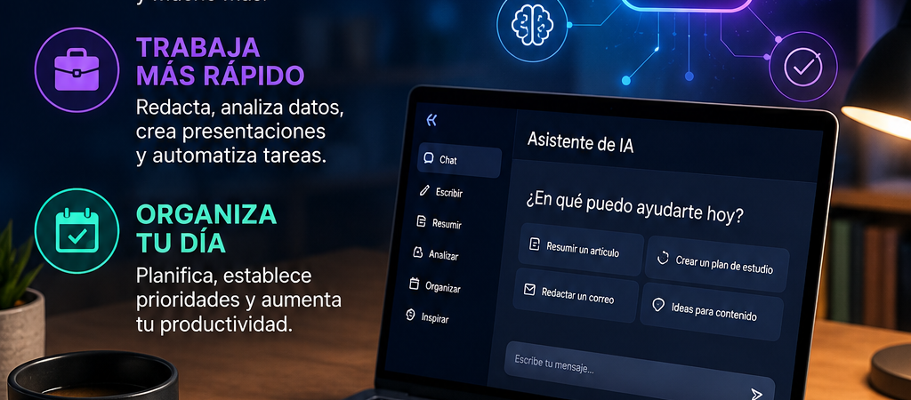 Cómo usar la Inteligencia Artificial para estudiar, trabajar y organizar tu día en 2026