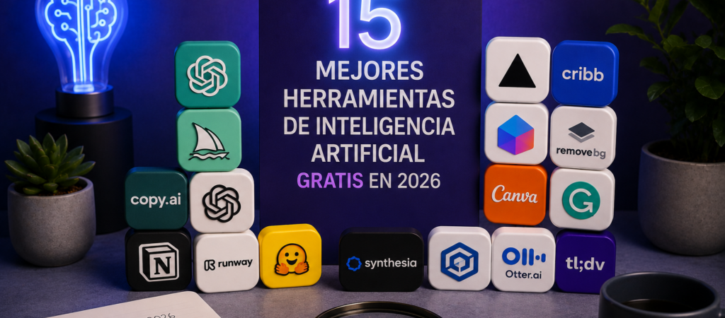 Las 15 mejores herramientas de inteligencia artificial gratuitas que debes probar en 2026