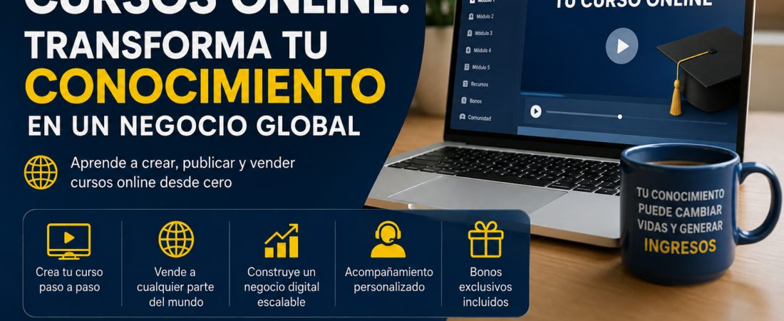 Máster en Cursos Online: Convierte tu Conocimiento en un Negocio Digital